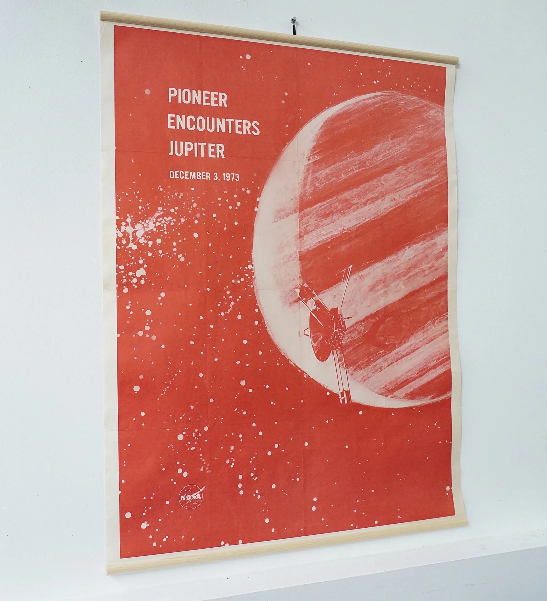 Rare Original 1973 Pioneer Encounters Jupiter Poster — AGENT
